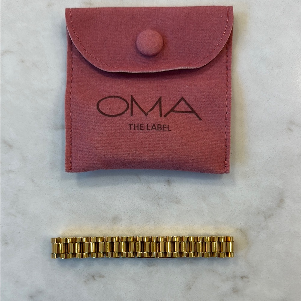 New Oma The Label Gold Timepiece Watch Style Bracelet 30$